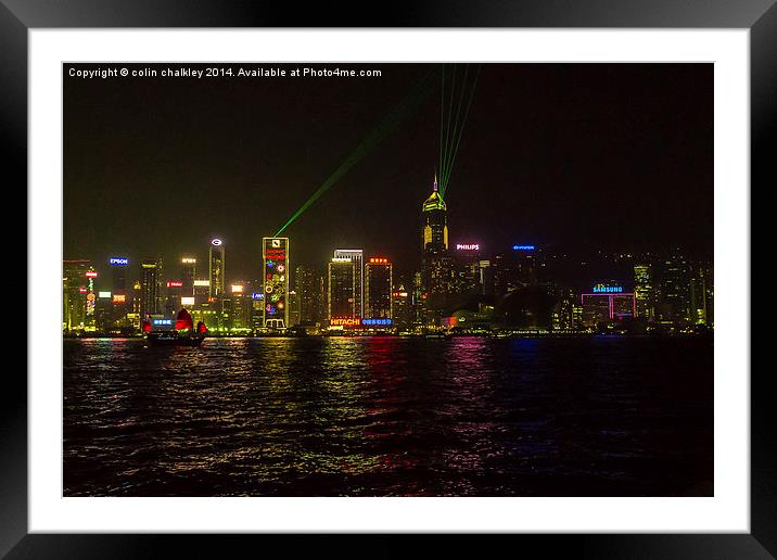 Symphony of Lights Framed Mounted Print by colin chalkley