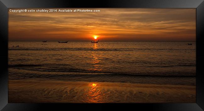 Reflections Framed Print by colin chalkley