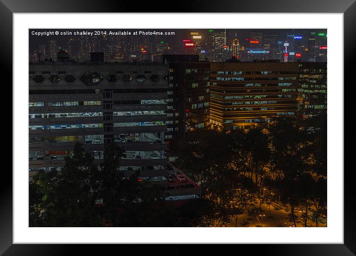 An alternative view of Hong Kong Framed Mounted Print by colin chalkley