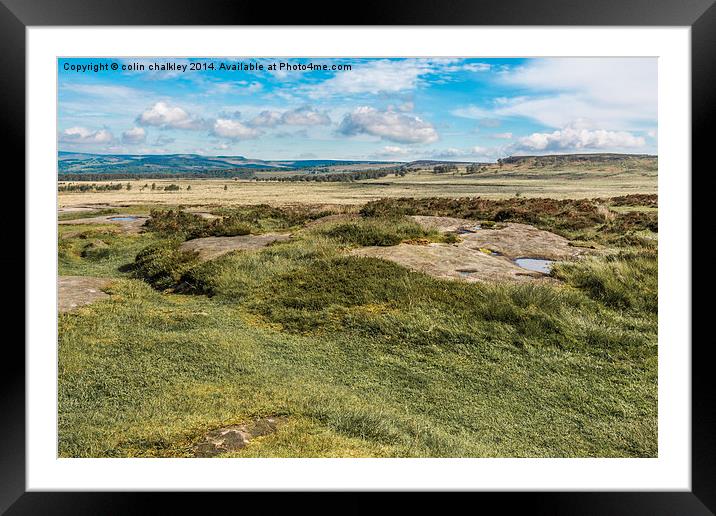 Peak District Landscape Framed Mounted Print by colin chalkley