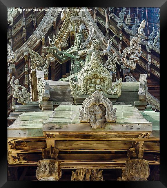 Wooden Sanctuary of Truth Framed Print by colin chalkley