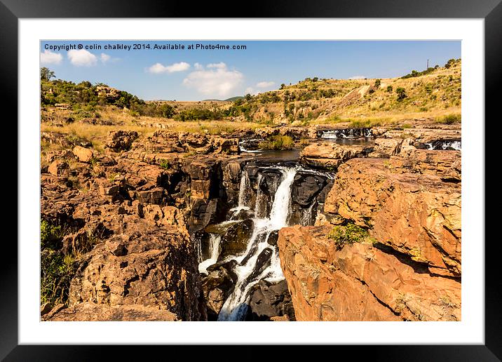 Upper Blyde River Canyon Framed Mounted Print by colin chalkley