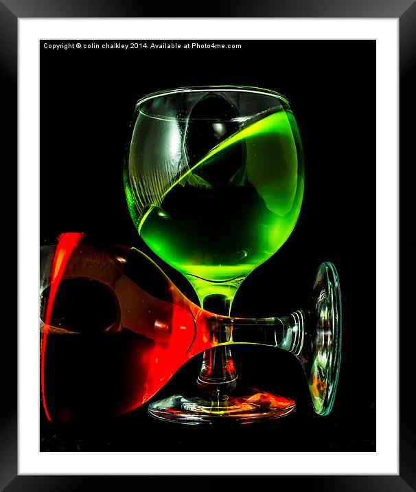 Weird Wine Framed Mounted Print by colin chalkley