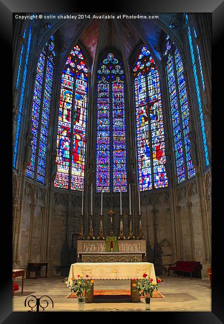 Basilique Saint-Nazaire-et-Saint-Celse de Carcasso Framed Print by colin chalkley