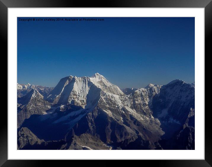  Everest Framed Mounted Print by colin chalkley