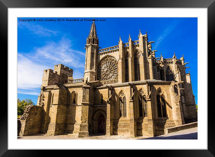 Basilica of Saint-Nazaire and Saint-Celse  Framed Mounted Print by colin chalkley