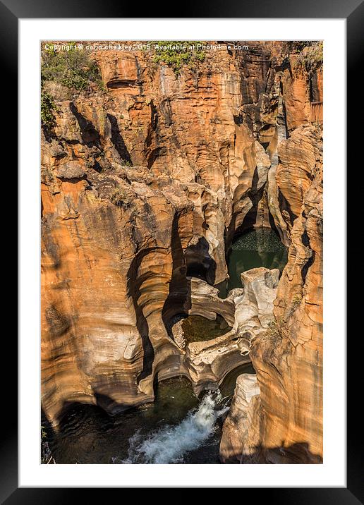 Bourkes Potholes - South Africa  Framed Mounted Print by colin chalkley