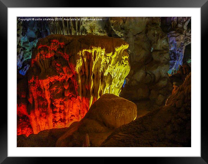 Hanoi Caves in Vietnam  Framed Mounted Print by colin chalkley