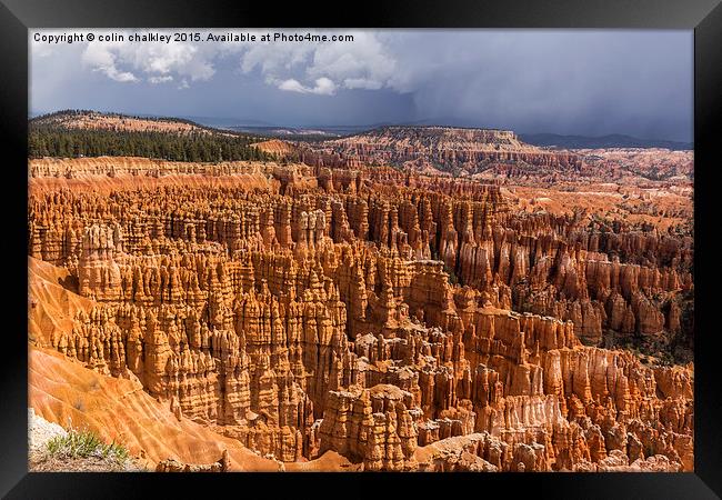  Bryce Canyon National Park Framed Print by colin chalkley