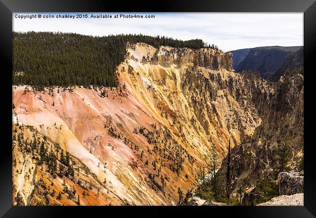 Yellowstone National Park - Landscape and Colour Framed Print by colin chalkley