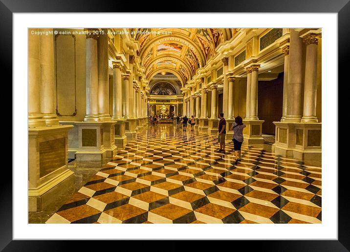  Pure Opulence - Venetian Casino Framed Mounted Print by colin chalkley