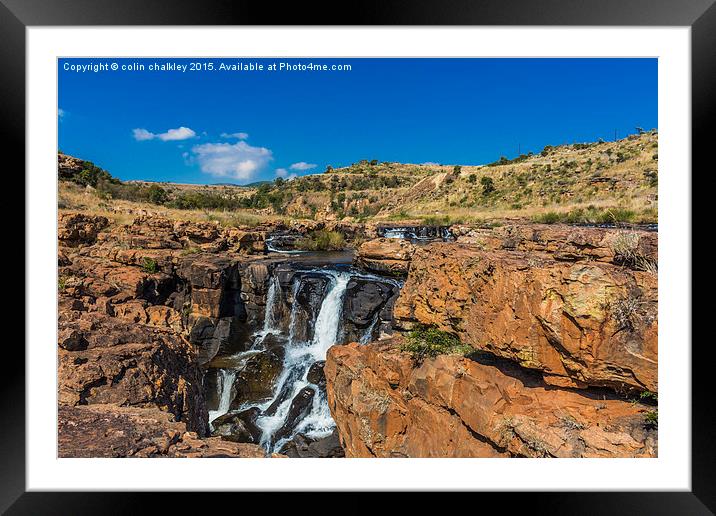  Upper Blyde River Canyon Framed Mounted Print by colin chalkley