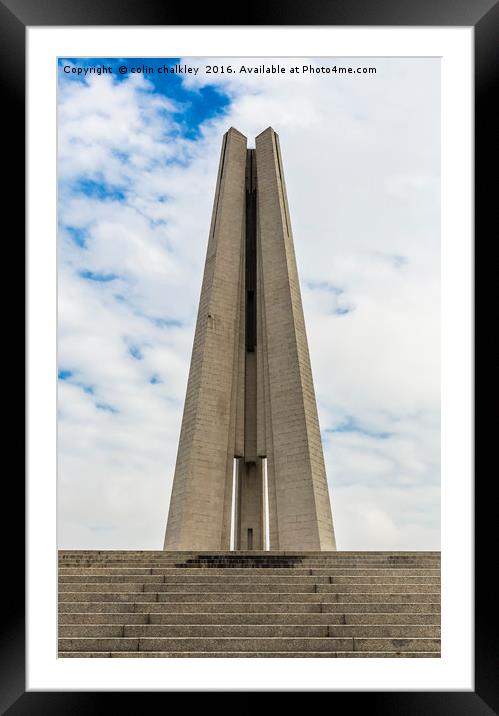 Monument to the People's Heroes - Shanghai Framed Mounted Print by colin chalkley