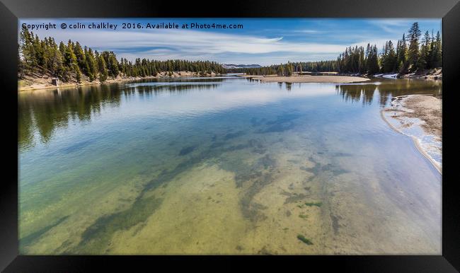  Yellowstone River Framed Print by colin chalkley