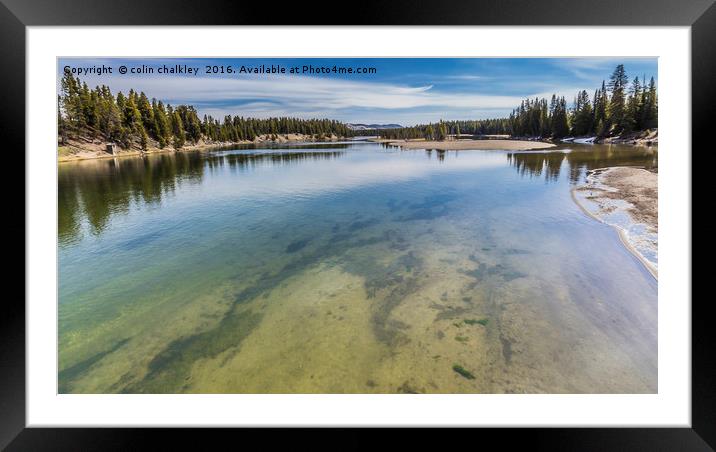  Yellowstone River Framed Mounted Print by colin chalkley
