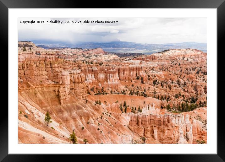 The Silent City in Bryce Canyon Framed Mounted Print by colin chalkley
