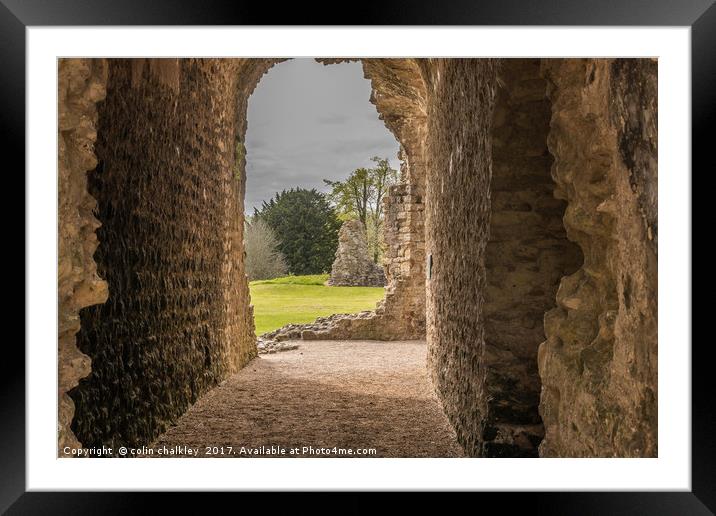 Through a Portal Framed Mounted Print by colin chalkley