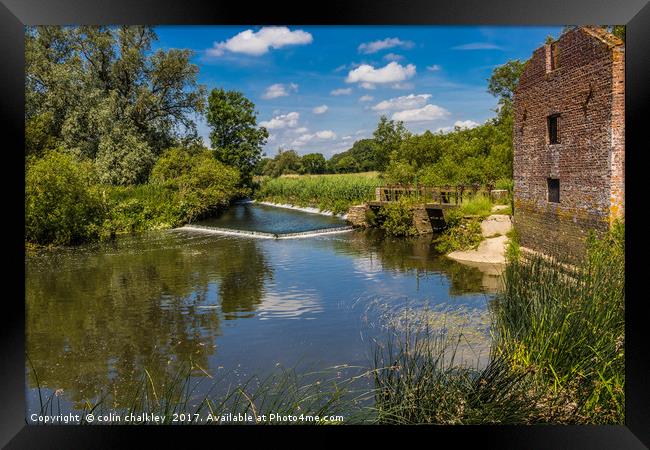 Cutt Mill in Dorset Framed Print by colin chalkley