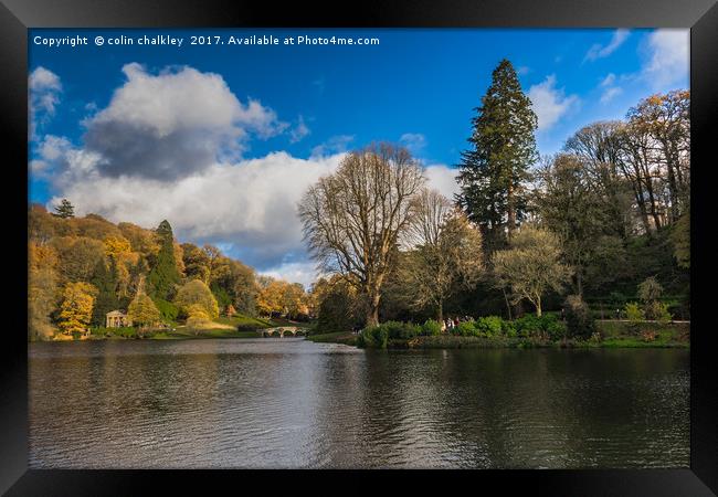 Stourhead  Framed Print by colin chalkley