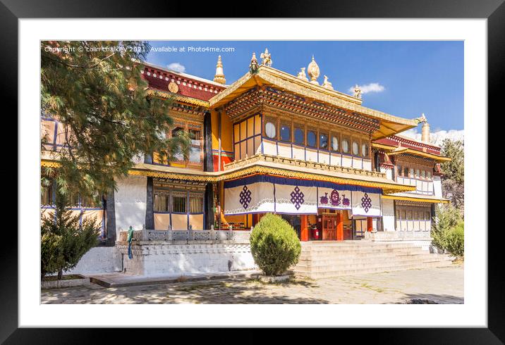 Dadan Mingjur Palace in Lhasa, Tibet Framed Mounted Print by colin chalkley