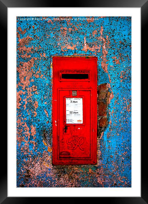 Collection Box, North Pembrokeshire Framed Mounted Print by Barrie Foster