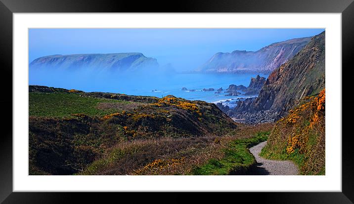 Marloes Sands and Gateholm Island Framed Mounted Print by Barrie Foster