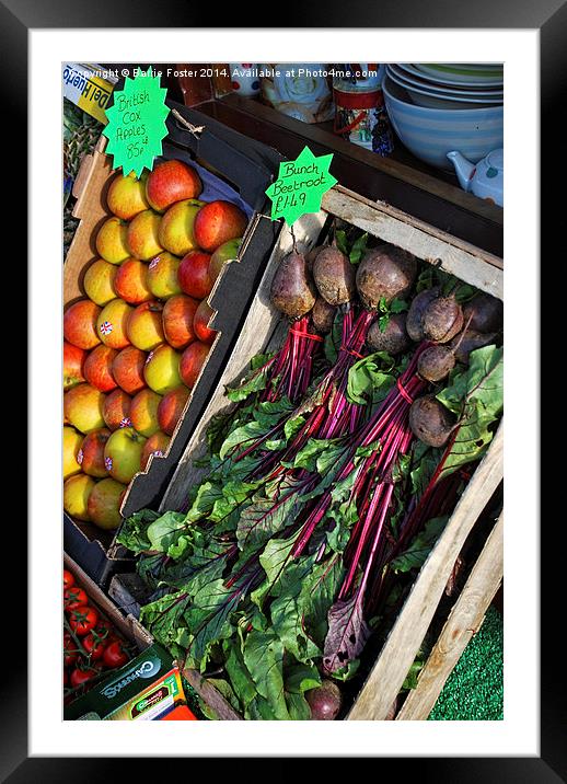  Local Produce #2 Framed Mounted Print by Barrie Foster