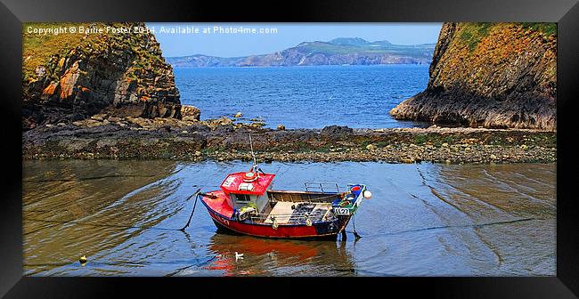 Between the Tides Framed Print by Barrie Foster