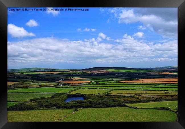  Pembrokeshire Pastoral #1 Framed Print by Barrie Foster