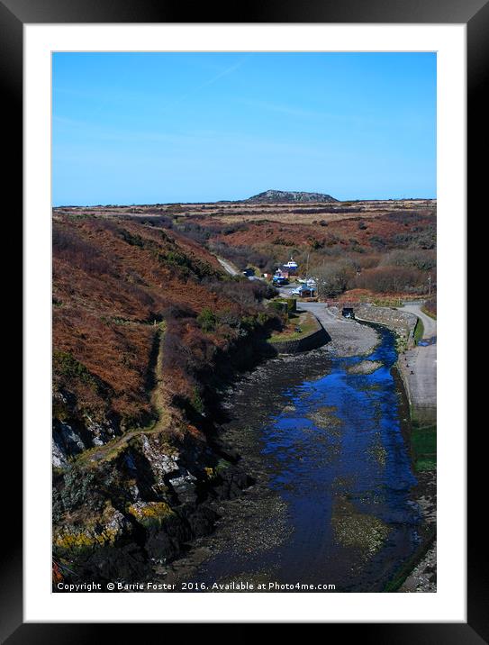 Porthclais Harbour at Low Tide Framed Mounted Print by Barrie Foster