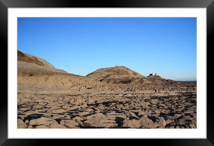 The Rocky Road to the Lighthouse Framed Mounted Print by Tony Dimech