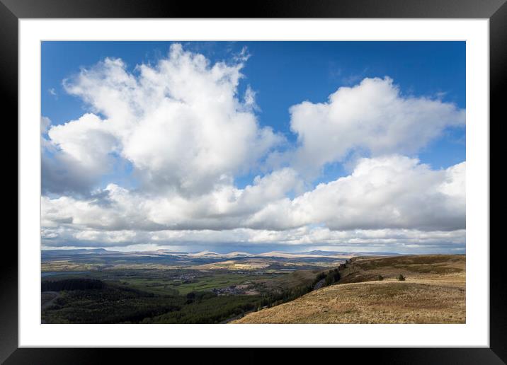Clouds over the Brecon Beacons Framed Mounted Print by Leighton Collins