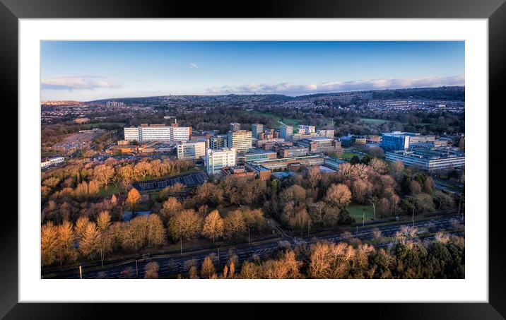 Swansea University campus Framed Mounted Print by Leighton Collins
