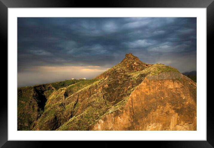 The mountains of La Palma Framed Mounted Print by Leighton Collins