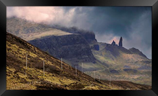Clouds over Storr Framed Print by Leighton Collins