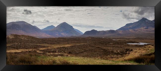 Scottish Highland Munros Framed Print by Leighton Collins