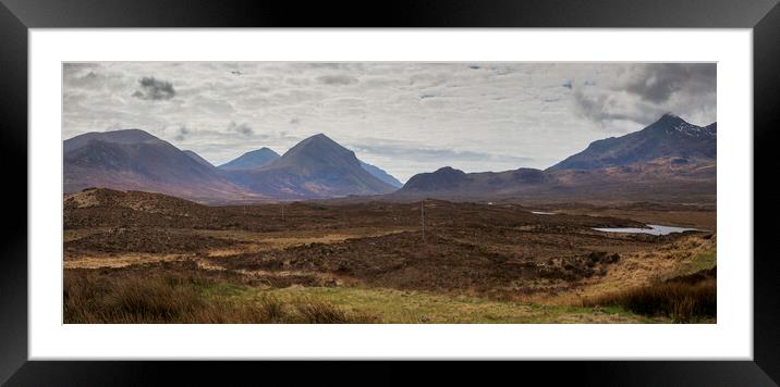 Scottish Highland Munros Framed Mounted Print by Leighton Collins
