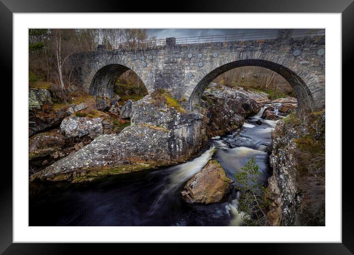 Silver Bridge at Black Water Falls Framed Mounted Print by Leighton Collins