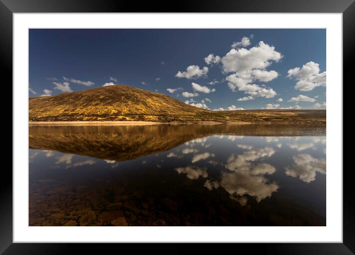 Perfect Loch reflection Framed Mounted Print by Leighton Collins