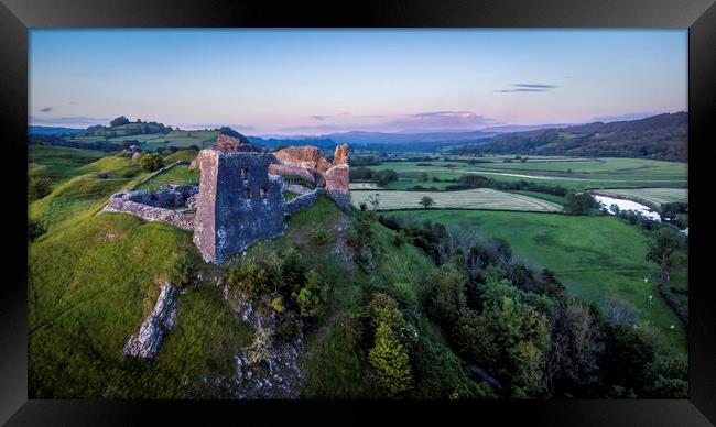 Dryslwyn Castle in South Wales Framed Print by Leighton Collins