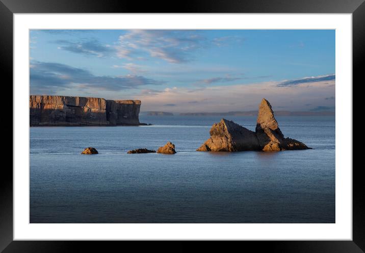 Church Rock Pembrokeshire Framed Mounted Print by Leighton Collins