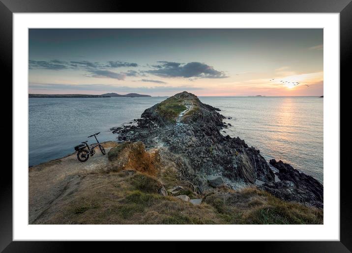 Whitesands Bay in Pembrokeshire Framed Mounted Print by Leighton Collins