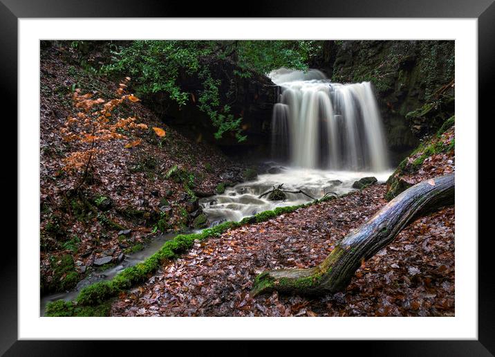 Longford waterfall Framed Mounted Print by Leighton Collins