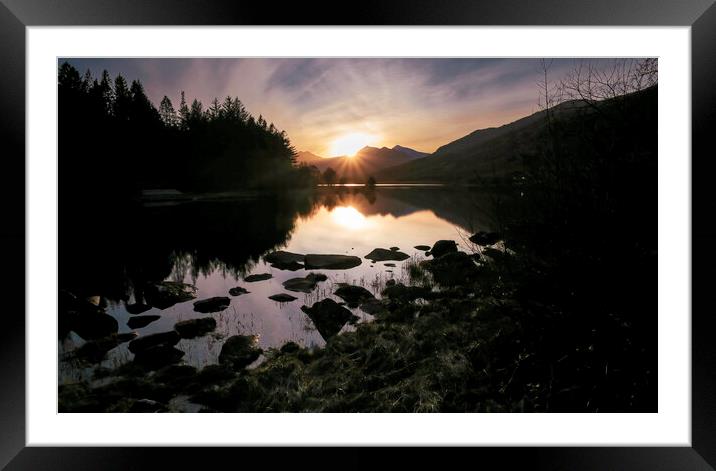 Snowdonia sunset Framed Mounted Print by Leighton Collins