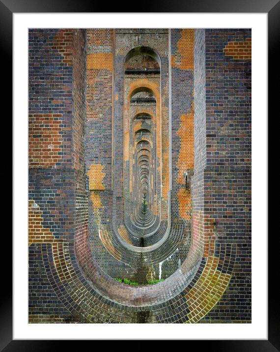 The Ouse Valley Viaduct Framed Mounted Print by Leighton Collins