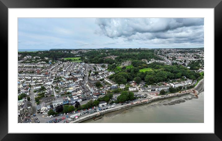 Mumbles village and West Cross Framed Mounted Print by Leighton Collins
