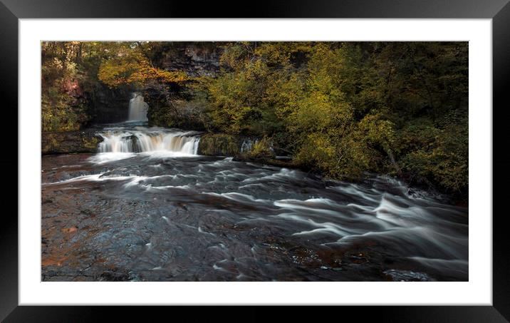 The Lower Ddwli Waterfall Framed Mounted Print by Leighton Collins
