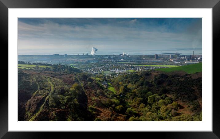 Port Talbot steel works Framed Mounted Print by Leighton Collins