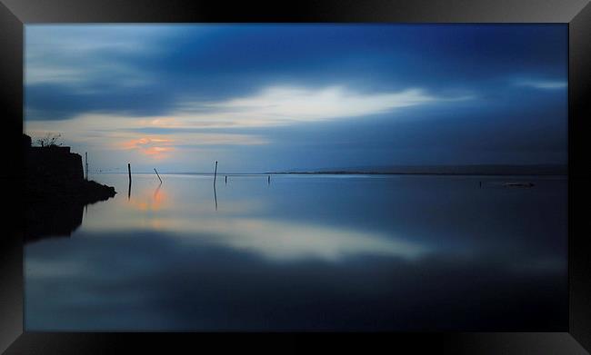 Gower sunset Penclawdd Framed Print by Leighton Collins