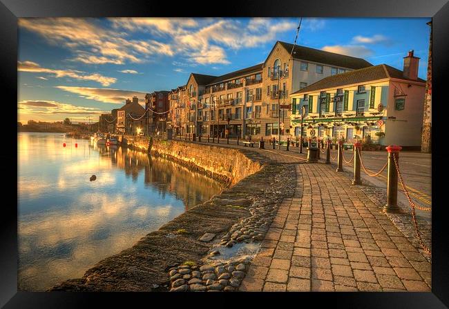 Dungarvan Harbour Ireland Framed Print by Leighton Collins